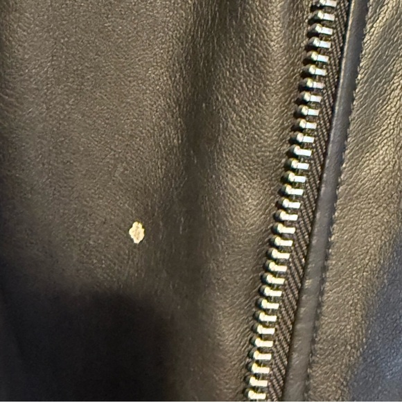 AMERICAN EAGLE Moto Faux Leather Jacket Black Motorcycle Medium - Picture 4 of 5